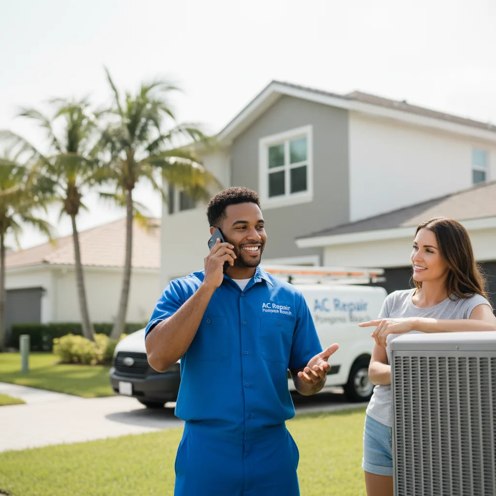 AC Repair Pompano Beach customer support in Hanover Park